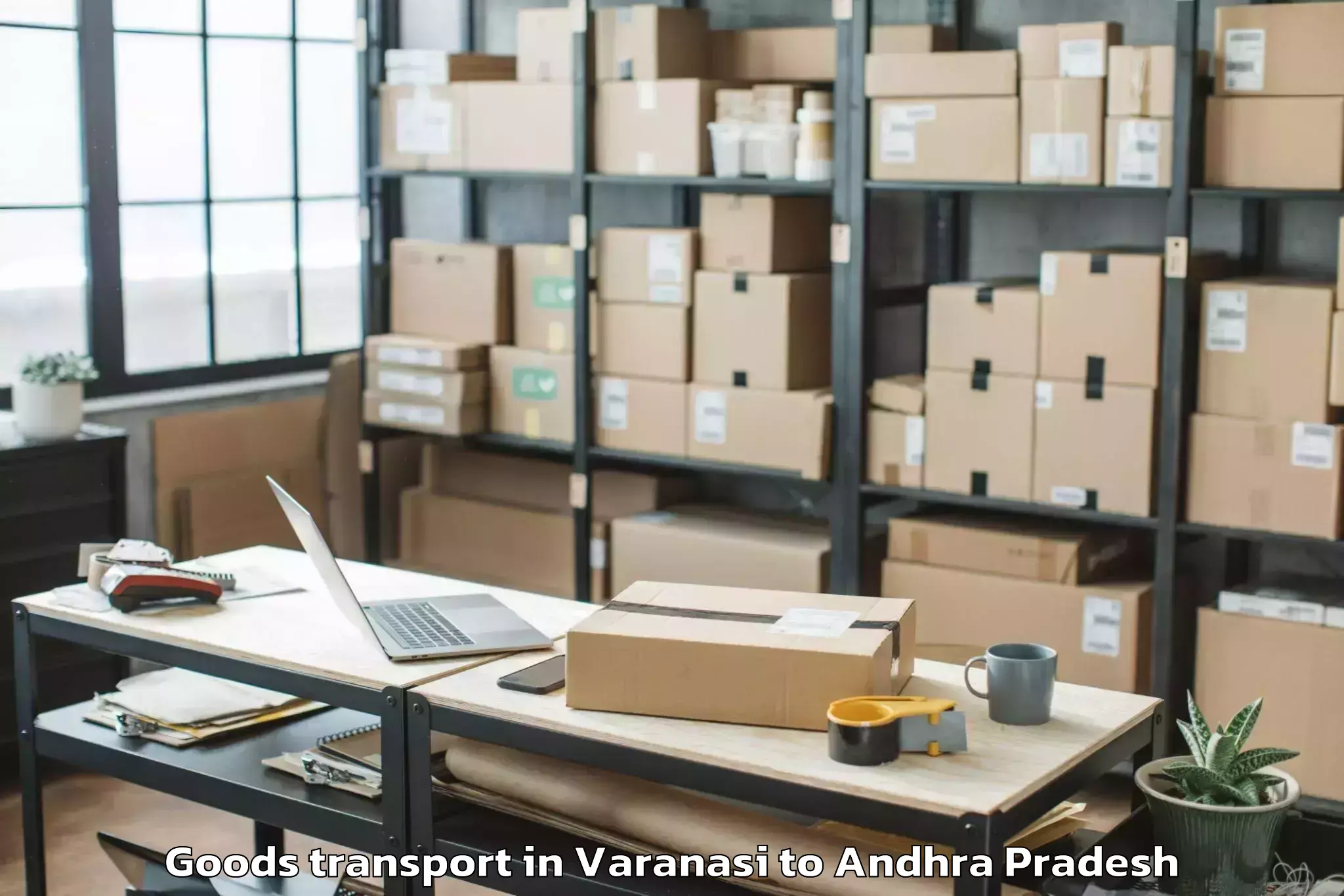 Professional Varanasi to Koyyalagudem Goods Transport